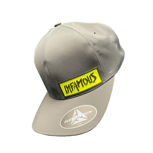 casquettee SEAMLESS HAT - RECTANGLE INFAMOUS LOGO BLACK / VOLT