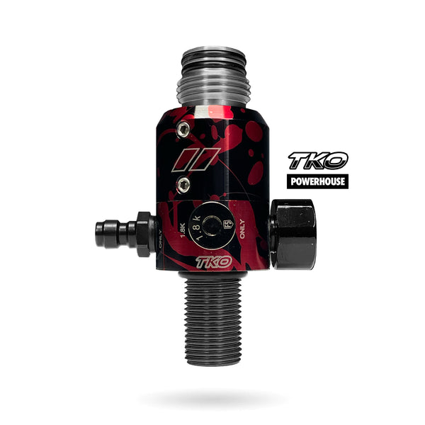 POWERHOUSE TKO REGULATEUR - ROUGE SPLASH -300 BARS/4500 PSI